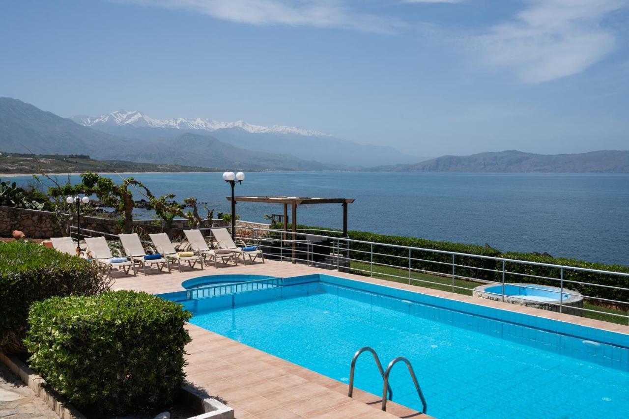 Beachfront Family Villa Katerina With Private Pool, Playground, Bbq & Amazing Sea Views! Petres  Exterior photo